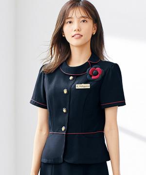 【プレシャスラインシリーズ】全1色・半袖サマージャケット（ファインカルゼ）