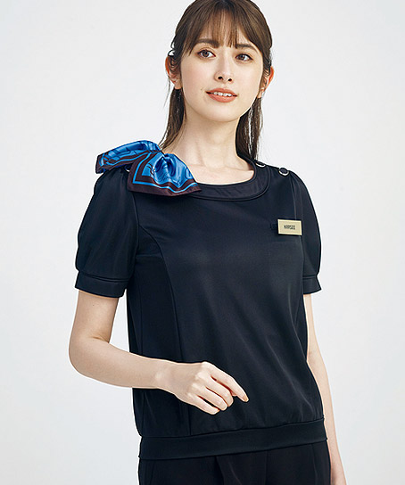 2色 プルオーバー サテンスムース 半袖 Est534 エステサロンやリラクゼーションサロン用ユニフォームの通販の Tokyo Uniform Esthedepot エステデポ