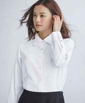 【全2色】長袖シャツブラウス