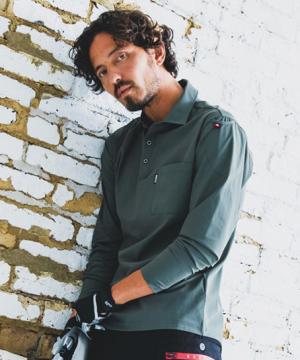 【BURTLE】全4色・長袖ポロシャツ（ストレッチ・吸汗速乾・消臭）