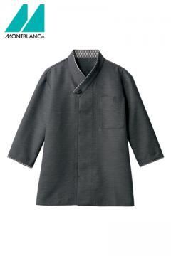 麻の葉和風シャツ(男女兼用・7分袖・吸汗速乾)