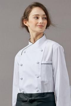 長袖コックコート（抗菌O157対応・制電・男女兼用）