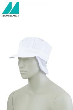 天メッシュ八角帽子たれ付