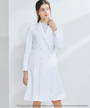 【LAURA ASHLEY】レディスドクターコート(ダブル・長袖)