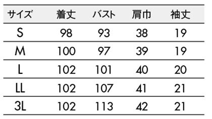 【LAURA ASHLEY】ナースワンピース(半袖) サイズ詳細