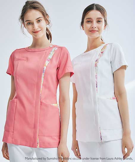 Laura Ashley ナースジャケット 半袖 Lw601 12 Lw601 22 Lw601 62 Lw601 作業服の通販の Tokyo Uniform作業着デポ