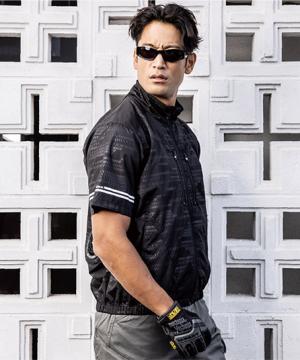 【Dickies】ディッキーズ・全4色・ボルトクール　日傘遮熱®半袖ブルゾン（ペルチェネックホルダー付・UVカット）