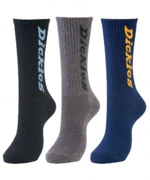 【Dickies】ディッキーズ クルーソックス3P