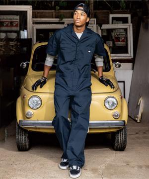 【Dickies】ディッキーズ・全9色・ライトT/Cストレッチ半袖ツナギ（UVカット・接触冷感・逆開ファスナー・ストレッチ・男女兼用）