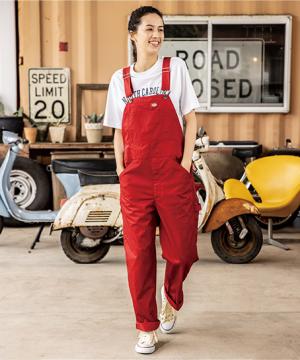 【Dickies】ディッキーズ・全9色・ライトT/Cストレッチオーバーオール（UVカット・接触冷感・逆開ファスナー・ストレッチ・男女兼用）