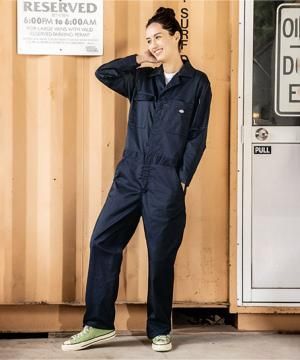 【Dickies】ディッキーズ・全9色・T/Cストレッチツナギ（UVカット・逆開ファスナー・ストレッチ・男女兼用）
