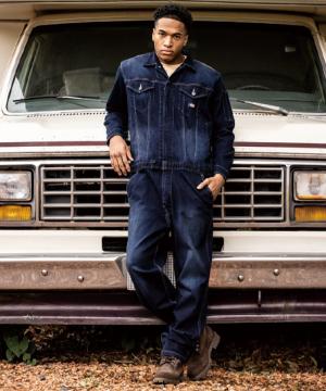 【Dickies】ディッキーズ・全2色・ストレッチシルキーデニムツナギ（男女兼用）