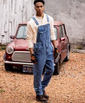 【Dickies】ディッキーズ・全2色・ストレッチシルキーデニムオーバーオール（男女兼用）