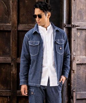 【Dickies】ディッキーズ　全3色・ストレッチウォバッシュ シャツジャケット（男女兼用）