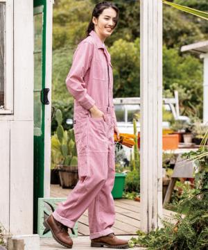 【Dickies】ディッキーズ　全3色・ライトストレッチヒッコリー　長袖ツナギ（男女兼用）