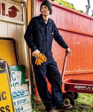 【Dickies】ディッキーズCORDURAストレッチデニムツナギ（男女兼用)