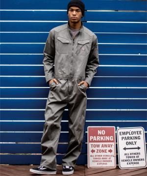 【Dickies】ディッキーズ・全3色・ストレッチヘリンボーンツナギ（男女兼用）