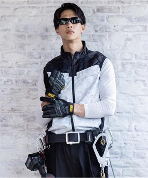 【全5色】ボルトクール　日傘遮熱®　半袖ベスト（ペルチェ　ネックホルダー付）