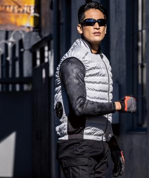 【全4色】空調風神服・ダウンベスト（反射材・男女兼用）（単品）