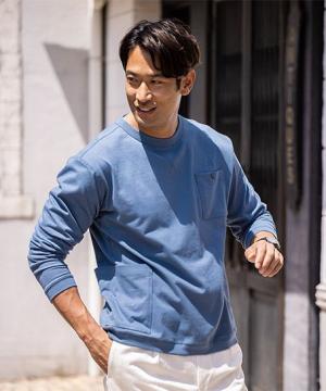 【予約商品】GLADIATOR ポケット長袖Tシャツ(綿100%/消臭)