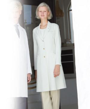 【ナガイレーベン】Beads Berry 女子シングルドクターコート（接触冷感・ストレッチ・吸汗性・吸湿性）