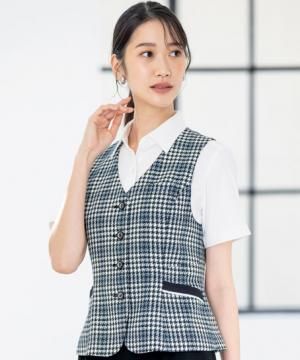 【全3色】ベスト（チドリ柄・抗ウイルス加工・消臭）
