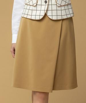 ラップ風Aラインスカート(サスティナブル)(56cm丈/9号)