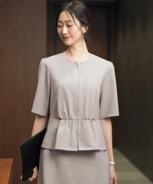 【全2色】オーバーブラウス（ストレッチ・ホームクリーニング）