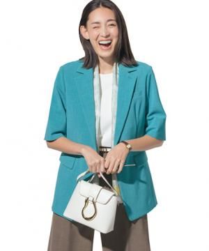 【JANE PACKER】ジャケット（ストレッチ・５分袖）