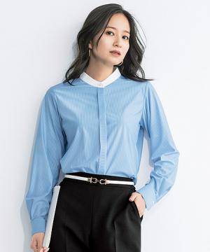 【JANE PACKER】ニットブラウス（長袖/吸水速乾・UVカット）