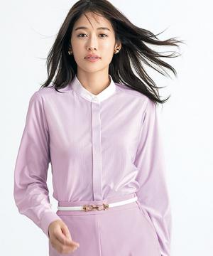 【JANE PACKER】ニットブラウス（長袖/吸水速乾・UVカット）