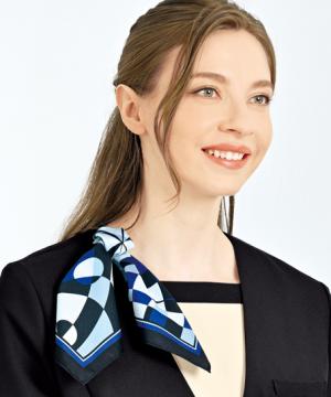 【全2色】スカーフ（スカーフピン付・洗濯OK）