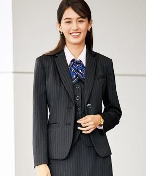 美形ジャケット(リンバーストライプニット)