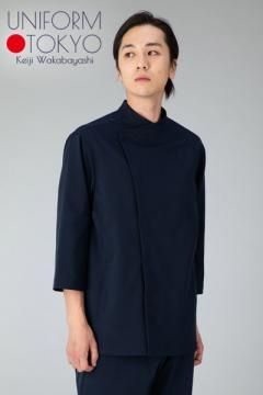 【UNIFORM.TOKYO】メンズコックコート(スタンドカラー・七分袖)