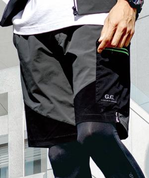 【G.G.】全2色・ハーフパンツ（ストレッチ/伸長率15～20％未満・冷感・反射・消臭）