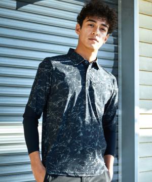 【G.G.】全3色・長袖ポロシャツ（ストレッチ・冷感・消臭・吸汗速乾）