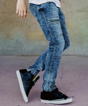 【G.G.】全2色・異次元ストレッチデニムカーゴパンツ（ストレッチ/伸長率85％）