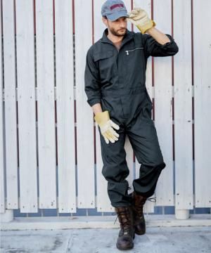 【全6色】長袖つなぎ（イージーケア）