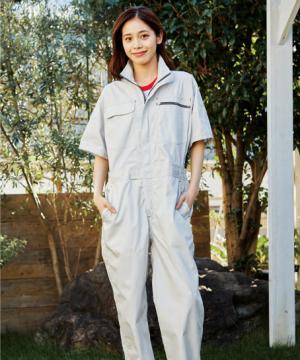 【全6色】半袖つなぎ（イージーケア）