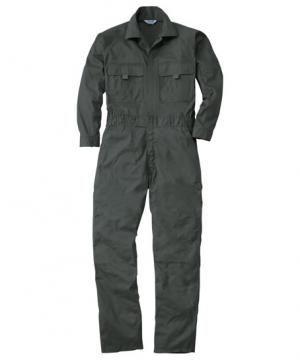 【全10色】長袖つなぎ（男女兼用・綿100％・吸汗）