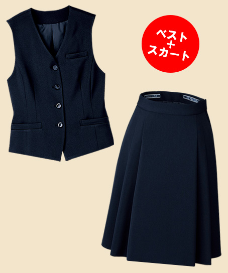 事務服・会社・オフィス・女性・OL向け上下セット(SV3005・FS45791)