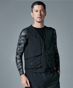 【全1色】TSDESIGN ニッカーズハイブリッドベスト（ストレッチ・高通気・接触冷感・消臭機能・耐久性・男女兼用）