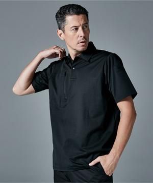 【全1色】TSDESIGN TS DEOドッツショートスリーブポロシャツ（消臭・超高通気・軽量性・UVカット・接触冷感・ストレッチ・男女兼用）