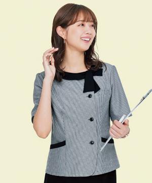 【全2色】半袖オーバーブラウス（ストレッチ・高通気・吸水速乾）