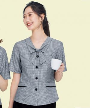 【全2色】半袖オーバーブラウス（ストレッチ・高通気・吸水速乾）