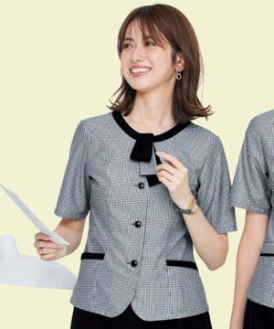 【全2色】半袖オーバーブラウス（ストレッチ・高通気・吸水速乾）