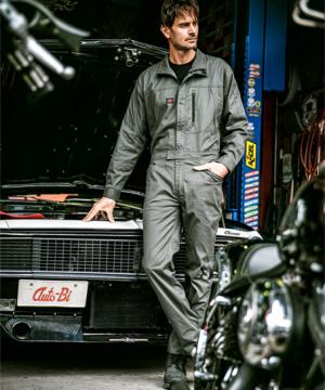 【全3色】つなぎ服（ストレッチ・エコ）