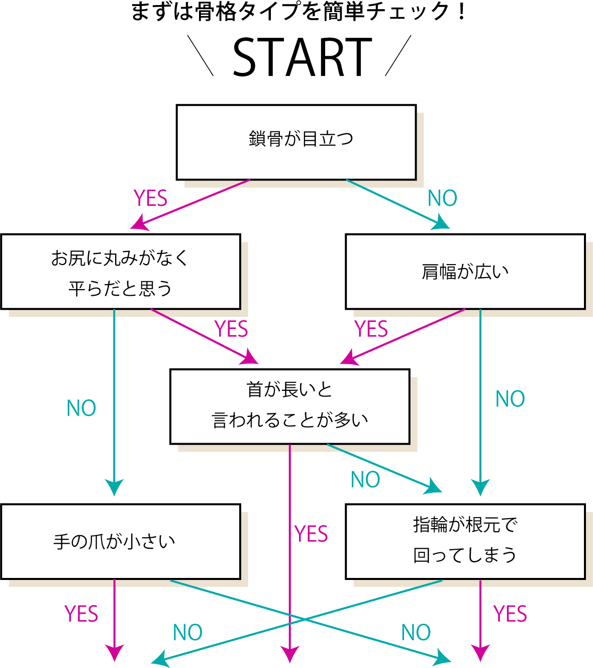 事務服骨格診断