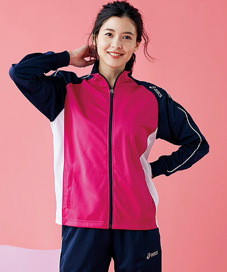 【ASICS】アシックス トレーニングジャケット(男女兼用・制菌)