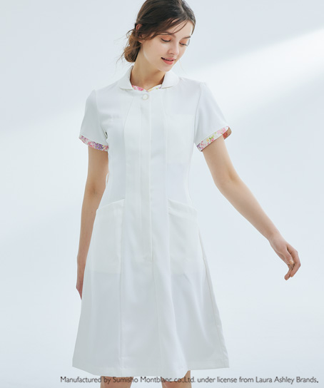 【LAURA ASHLEY】ナースワンピース(半袖)